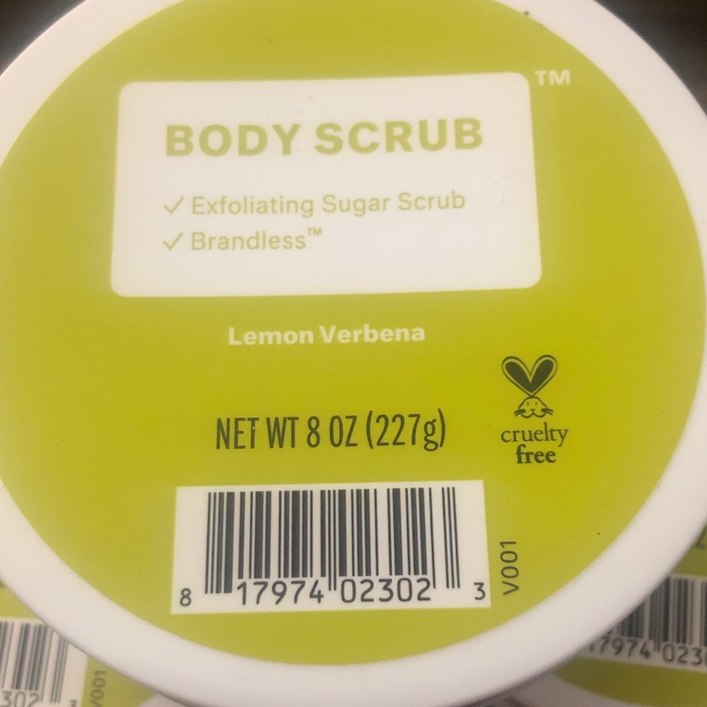Case of 6 Brandless Salt and Sugar Exfoliating Body Scrub Lemon Verbena 8oz - Picture 8 of 9